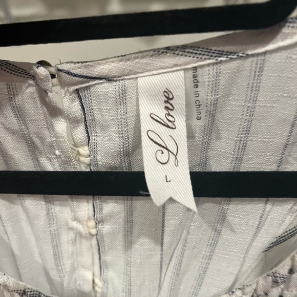 NWOT L love White and Navy size Large Dress - Picture 4 of 4